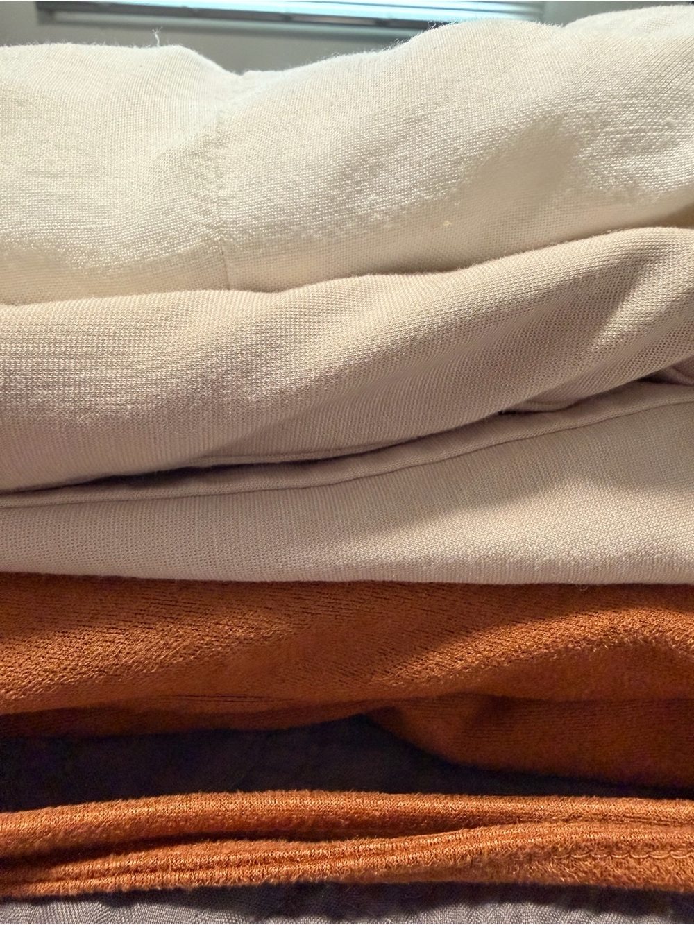 Vests! 3 Classic Set in Cream and Rust